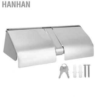 Hanhan Toilet Paper Holder 304 Stainless Steel Wall Mounted With Lock and Cover  Bathroom Roll Tissue hot