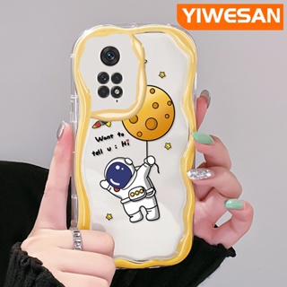 เคสโทรศัพท์มือถือ ซิลิโคนใส กันกระแทก ลายการ์ตูนนักบินอวกาศน่ารัก สําหรับ Xiaomi MI Redmi Note 11 11s Poco M4 Pro 4G