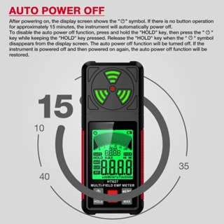 Multi Functional EMF Radiation Detector HT627 for Health and Safety Evaluation