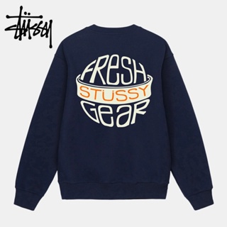 STUSSY เสื้อกันหนาว คอกลม แบบดั้งเดิม สไตล์บอททอม แฟชั่นบอททอม สําหรับผู้ชาย และผู้หญิง