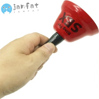 Janfat กระดิ่งเตือนชีวิต โลหะ สีดํา สีแดง ทนทาน ของเล่นสร้างสรรค์ สําหรับของขวัญ ปาร์ตี้