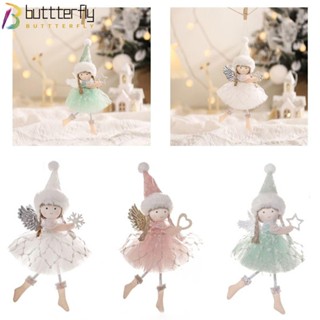 Buttterfly จี้ตุ๊กตานางฟ้าน่ารัก พร้อมปีก สําหรับประดับตกแต่งต้นคริสต์มาส บ้าน