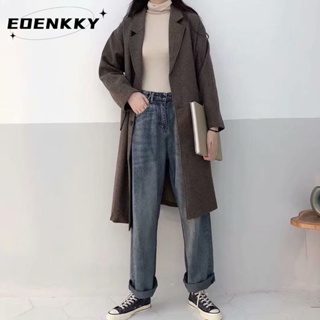 EOENKKY  กางเกงขายาว กางเกงยีสน์ผู้หญิง ทรงหลวม ๆ ตรง Retro Hip Hop Pants 2023 NEW Style  ทันสมัย Trendy รุ่นใหม่ ทันสมัย A97L84Z 36Z230909