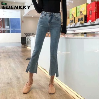 EOENKKY  กางเกงขายาว กางเกงยีสน์ผู้หญิง ทรงหลวม ๆ ตรง Retro Hip Hop Pants 2023 NEW Style  สไตล์เกาหลี ทันสมัย Stylish สบาย A97L86I 36Z230909