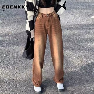 EOENKKY  กางเกงขายาว กางเกงยีสน์ผู้หญิง ทรงหลวม ๆ ตรง Retro Hip Hop Pants 2023 NEW Style  ทันสมัย Korean Style ทันสมัย Trendy A97L89I 36Z230909