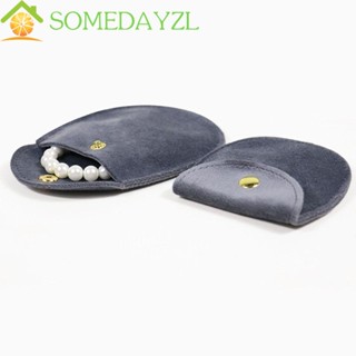 Somedayzl ผู้หญิง กระเป๋าเครื่องประดับ อเนกประสงค์ นุ่ม ต่างหู เคสเครื่องประดับกํามะหยี่ สวยหรู สร้อยคอ กระเป๋าเก็บเครื่องประดับ กระเป๋าป้องกัน