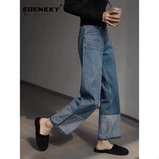 EOENKKY  กางเกงขายาว กางเกงยีสน์ผู้หญิง ทรงหลวม ๆ ตรง Retro Hip Hop Pants 2023 NEW Style  สไตล์เกาหลี fashion ทันสมัย Beautiful A97L87P 36Z230909