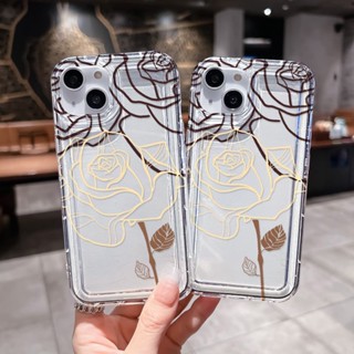 เคสนิ่มทีพียู For iPhone 14 11 13 12 Pro Max 6 7 8 Plus X XR XS Max SE 14Plus เคสนิ่มใสถุงลมนิรภัยกันกระแทกการ์ตูนน่ารัก