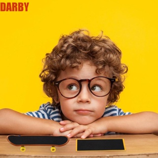 Darby สติกเกอร์ฟิงเกอร์บอร์ด กันลื่น กันน้ํา สีดํา แบบมืออาชีพ อุปกรณ์เสริมสเก็ตบอร์ด สําหรับเด็ก 10 ชิ้น