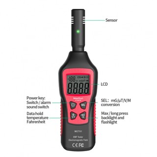 Radiation Tester 6F22 9V Battery Detector Dosimeter Electromagnetic Home