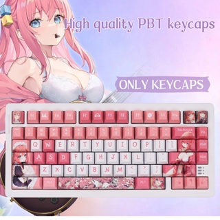 Anime Keycaps Cherry Profile  ปุ่มกดคีย์บอร์ด PBT ลายอนิเมะเชอร์รี่ DIY