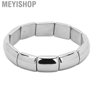 Meyishop Terahertz Bracelet Rectangle Beads Stretch Bangle Woman Men Gift ACM