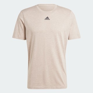 adidas ไลฟ์สไตล์ เสื้อยืด Mélange ผู้ชาย สีเบจ IB6143