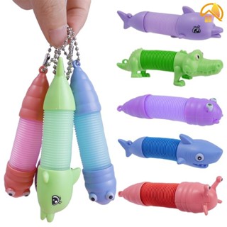 ท่อป๊อป แบบยืดหยุ่น หนา ของเล่นเสริมการศึกษา สําหรับเด็ก DIY