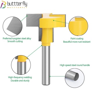 Buttterfly ดอกกัดร่อง ขนาด 6 มม. 6.35 มม.|ดอกสว่านเราเตอร์ ขอบตรง ทนทาน สําหรับงานไม้