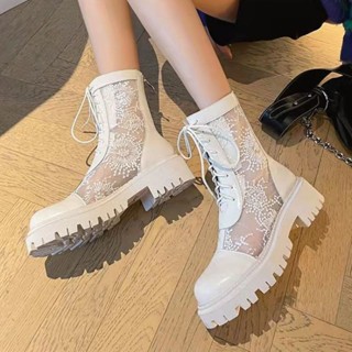 SELINE  แฟชั่นรองเท้า บูท รองเท้าบูทยาว ไซส์ใหญ่ รองเท้า boots  ทันสมัย รุ่นใหม่ ทันสมัย Comfortable B92F09M 37Z230910