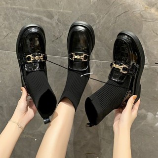 SELINE  แฟชั่นรองเท้า บูท รองเท้าบูทยาว ไซส์ใหญ่ รองเท้า boots  Beautiful รุ่นใหม่ Trendy ทันสมัย B92F093 37Z230910