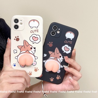 เคสโทรศัพท์มือถือ ลายก้นลูกพีชคอร์กี้ 3D สําหรับ Vivo Y36 V27e V25Pro Y02 Y35 Y16 Y22 Y22s Y02s V25e Y15s Y21T Y21s Y12A Y12s Y33s Y33T Y20i Y20s Y20s(G)Y17 Y15 Y12 Y11 Y51 Y31