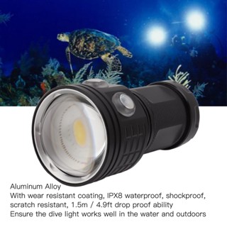 MR.ILLUMINATION ดำน้ำ Video Light 10000LM IPX8 กันน้ำ Professional DIVE 100 M สีแดงและสีฟ้าเติมแสงไฟฉายใต้น้ำ