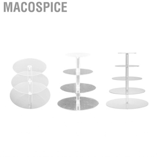 Macospice Cupcake Stand  Acrylic Easy Assembly Holder for Wedding