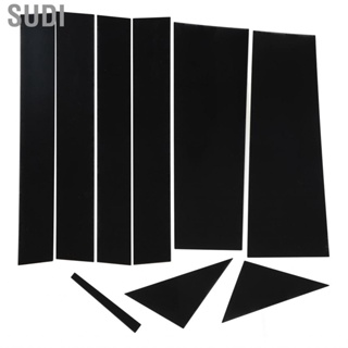 Sudi 10PCS Car Window Pillar  Glossy Black Scratch Resistant fit For Dodge Town 2008‑2016 Accessories