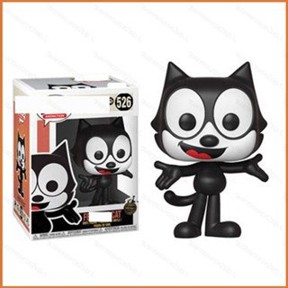 Kts FUNKO POP Felix the Cat โมเดลฟิกเกอร์ Q Version Black Cat ของเล่นสําหรับเด็ก ของขวัญ ของสะสม