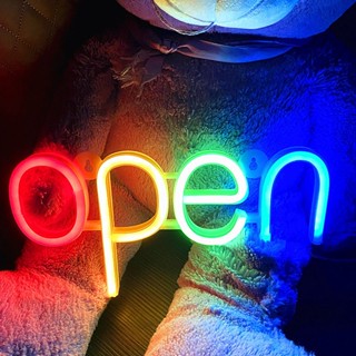 MR.ILLUMINATION LED Neon Open Sign ความสว่างสูงกันน้ำ Mini สำหรับธุรกิจกลางแจ้ง