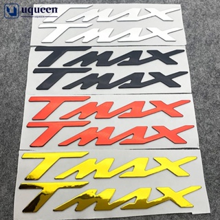 Uqueen สติกเกอร์โลโก้ 3D สําหรับติดตกแต่งล้อรถมอเตอร์ไซค์ Yamaha Tmax 500 530 Tmax 500 Tmax 530 Tmax 500 530 E6U9