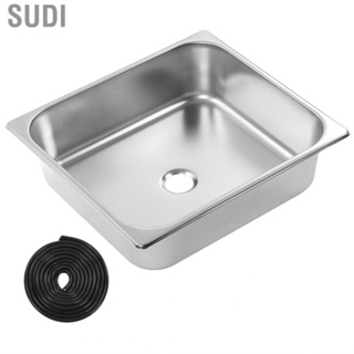 Sudi Single Sink Bowl Brushed Surface Recessed Fast Discharge Undermount Rust Proof Easy Clean Heat Resistant Large