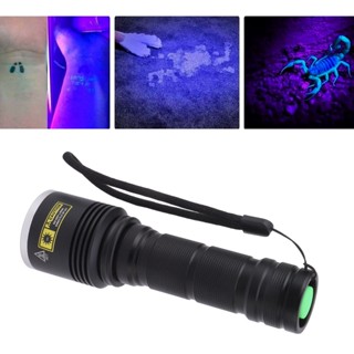 MR.ILLUMINATION ไฟฉาย UV LED 365nm Blacklight ไฟฉายอลูมิเนียมอัลลอยด์ไฟฉายอัลตราไวโอเลต 40W 1800mW