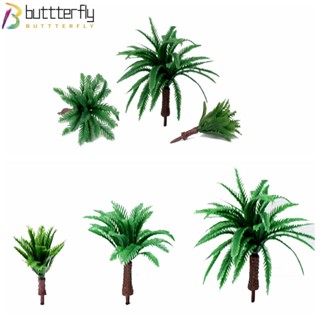 Buttterfly ต้นปาล์มประดิษฐ์ พลาสติก DIY สําหรับตกแต่งบ้าน 10 ชิ้น