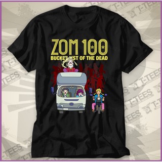 เสื้อยืดแขนสั้น คอสเพลย์ พิมพ์ลายอนิเมะ SQ2 Zom 100: Bucket List of the Dead Akira Shizuka แฟชั่นสําหรับผู้ชาย และผู้หญิง