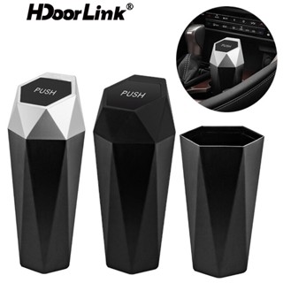 Hdoorlink ถังขยะภายในรถยนต์ แบบพกพา MiNi กล่องเก็บขยะอัตโนมัติ ถังขยะ อุปกรณ์ตกแต่งภายใน สําหรับรถยนต์ สํานักงาน ห้องนอน บ้าน