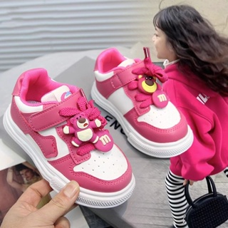 Shopkeepers selection# childrens shoes board shoes Childrens strawberry bear spring and autumn childrens kindergarten sports shoes star Dailu womens shoes soft bottom 9.12N