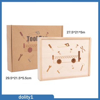 [Dolity1] ชุดเครื่องมือไม้ น็อต และสลักเกลียว สําหรับพัฒนาการเด็กก่อนวัยเรียน