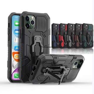 เคส For Apple เคสไอโฟน iPhone 14 Pro Max เคส iPhone 15 Pro Max Casing iPhone 14 Plus Case iPhone 15 Plus Case Cool shockproof Mecha Warrior Back Clip Stand Phone Case Cover Cassing Cases JZS โทรศัพท์มือถือ กันกระแทก พร้อมคลิปหนีบขาตั้ง สําหรับ