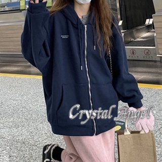 Crystal  เสื้อผ้าผู้ญิง แขนยาว เสื้อฮู้ด คลุมหญิง สไตล์เกาหลี แฟชั่น  สไตล์เกาหลี ทันสมัย สวยงาม พิเศษ A98J2IY 36Z230909