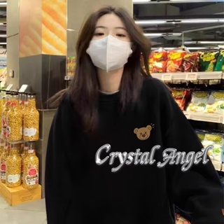 Crystal  เสื้อผ้าผู้ญิง แขนยาว เสื้อฮู้ด คลุมหญิง สไตล์เกาหลี แฟชั่น  High quality Korean Style Trendy fashion A98J2LS 36Z230909