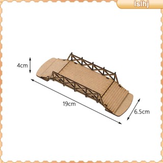 [Lslhj] ชุดตัวต่อจิ๊กซอว์ไม้ สะพานไม้ สเกล 1/72 แฮนด์เมด DIY สําหรับเด็ก ผู้ใหญ่