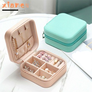 Xianen กล่องเก็บเครื่องประดับ ต่างหู แฟชั่น สําหรับเดินทาง
