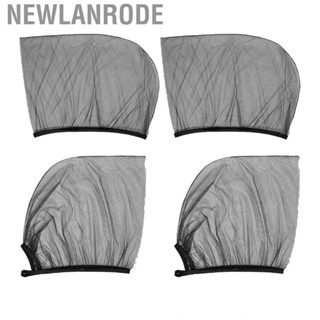 Newlanrode Car Window Sun Shade Cover Curtain  Foldable Ventilated 2pcs Net UV Protection Lightweight for Camping