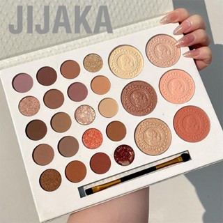 Jijaka Eyeshadow Palette 26 Colors Matte Glitter Metallic  Highlighter  Bronzer with Makeup Brush