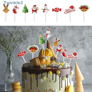 Twinkle ท็อปเปอร์คัพเค้ก ลายสโนว์แมน ซานต้า 48 ชิ้น