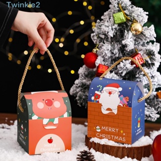 Twinkle กล่องขนม คุณภาพสูง สําหรับตกแต่งบ้าน เทศกาลคริสต์มาส 6 ชิ้น