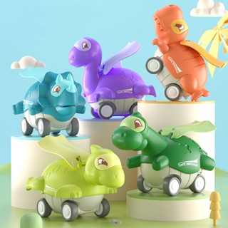 ของเล่นรถเคปไดโนเสาร์ Tyrannosaurus Rex Triceratops And Brachiosaurus สําหรับเด็กวัยหัดเดิน 2 3 ปี