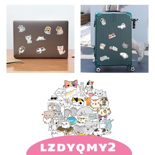 [Lzdyqmy2] สติกเกอร์ ลายแมวน่ารัก สําหรับเด็ก ผู้ใหญ่ 50 ชิ้น