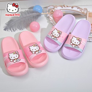 รองเท้าแตะ ลายการ์ตูน hello kitty น่ารัก สําหรับเด็กผู้หญิง 33KS020