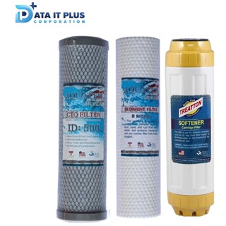 Treatton(ทรีตตัน) ชุดไส้กรองเครื่องกรองน้ำ ชุด 3 ไส้กรอง Sediment (P5) Carbon GAC Carbon Block คุณภาพเยี่ยม
