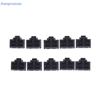 Hanproman&gt; ฝาครอบพอร์ตฮับอีเธอร์เน็ต RJ45 ป้องกันฝุ่น สีดํา 10 ชิ้น