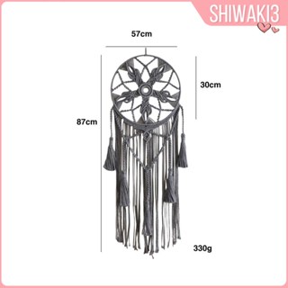 [Shiwaki3] เครื่องรางดักฝันถักมาคราเม่ สําหรับแขวนตกแต่งผนัง ห้องนั่งเล่น ปาร์ตี้ เนอสเซอรี่